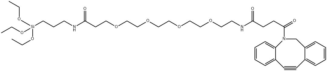 DBCO-PEG4-triethoxysilane 结构式