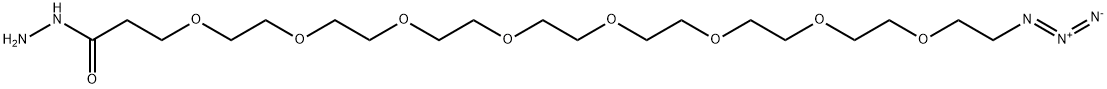 Azido-PEG8-hydrazide 结构式