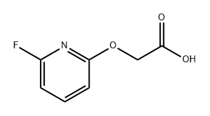 2-((6-氟吡啶-2-基)氧基)乙酸 结构式