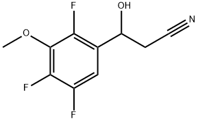 2,4,5-Trifluoro-β-hydroxy-3-methoxybenzenepropanenitrile 结构式