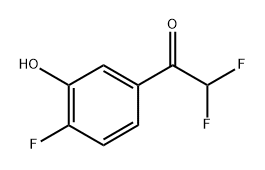 2,2-Difluoro-1-(4-fluoro-3-hydroxyphenyl)ethanone 结构式