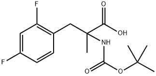 N-Boc-2,4-difluoro-a-methyl-DL-phenylalanine 结构式