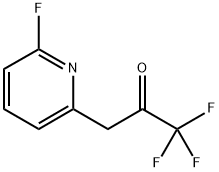 1,1,1-Trifluoro-3-(6-fluoropyridin-2-yl)propan-2-one 结构式