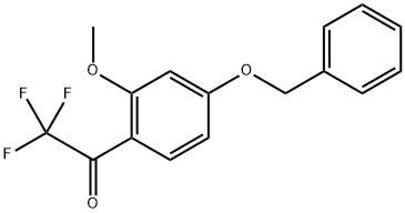 1-(4-(Benzyloxy)-2-methoxyphenyl)-2,2,2-trifluoroethanone 结构式