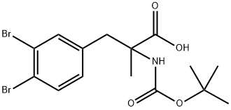 N-Boc-3,4-dibromo-a-methyl-DL-phenylalanine 结构式