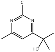 2-(2-氯-6-甲基嘧啶-4-基)丙-2-醇 结构式