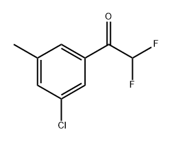 1-(3-Chloro-5-methylphenyl)-2,2-difluoroethanone 结构式