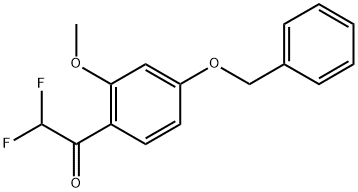 1-(4-(Benzyloxy)-2-methoxyphenyl)-2,2-difluoroethanone 结构式