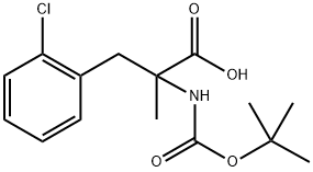 N-Boc-2-chloro-a-methyl-DL-phenylalanine 结构式