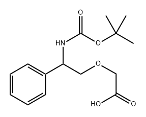 N-Boc-2-(2-amino-2-phenylethoxy)acetic acid 结构式