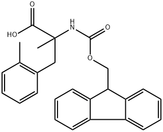 N-Fmoc-2-Methyl-a-methyl-DL-phenylalanine 结构式