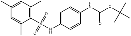 tert-butyl N-[4-(2,4,6-trimethylbenzenesulfonamido)phenyl]carbamate 结构式