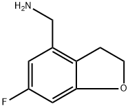 (6-氟-2,3-二氢苯并呋喃-4-基)甲胺 结构式