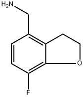 (7-氟-2,3-二氢苯并呋喃-4-基)甲胺 结构式