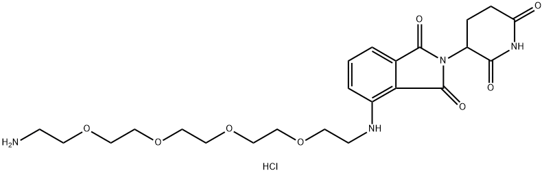 泊马度胺4'-PEG4-胺 结构式