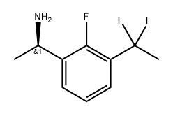 (ΑR)-3-(1,1-二氟乙基)-2-氟-Α-甲基-苯甲胺 结构式