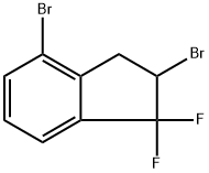 2,4-二溴-1,1-二氟-2,3-二氢-1H-茚 结构式