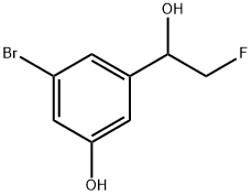 3-Bromo-α-(fluoromethyl)-5-hydroxybenzenemethanol 结构式