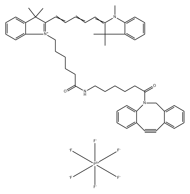 CY5-C6-二苯并环辛炔 结构式
