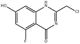 2-(氯甲基)-5-氟-7-羟基喹唑啉-4(3H)-酮 结构式