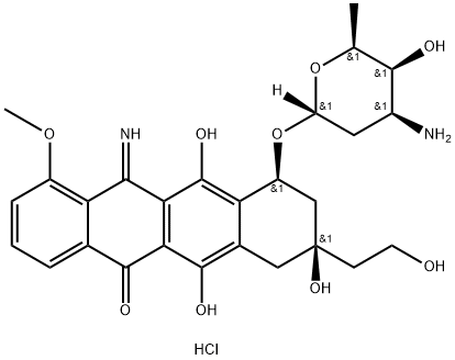 化合物 CAMSIRUBICIN HCL 结构式