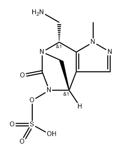 REL-(4R,8S)-8-(AMINOMETHYL)-1-METHYL-6-OXO-4,8-DIHYDRO-1H-4,7-METHANOPYRAZOLO[3,4-E][1,3]DIAZEPIN-5( 结构式