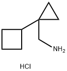 C-(1-Cyclobutyl-cyclopropyl)-methylamine hydrochloride 结构式