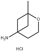 1-甲基-2-氧杂双环[3.1.1]庚烷-5-胺盐酸盐 结构式