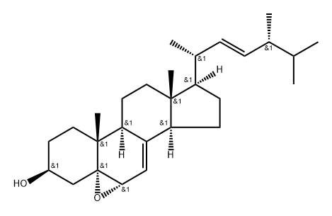 环氧麦角甾醇 结构式