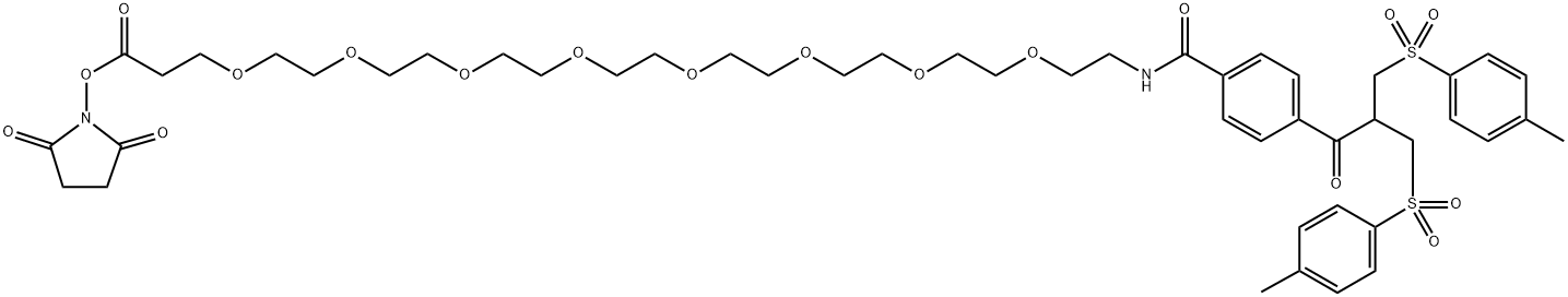双砜-八聚乙二醇-琥珀酰亚胺酯 结构式