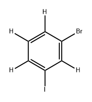 1-溴-3-碘苯-2,4,5,6-D4 结构式