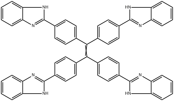 1,1,2,2-TETRAKIS(4-(1H-BENZO[D]IMIDAZOL-2-YL)PHENYL)ETHENE 结构式