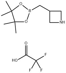 Azetidine, 3-[(4,4,5,5-tetramethyl-1,3,2-dioxaborolan-2-yl)methyl]-, 2,2,2-trifluoroacetate (1:1) 结构式