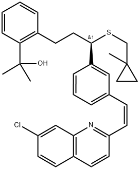 顺式-脱羧基孟鲁司特 结构式