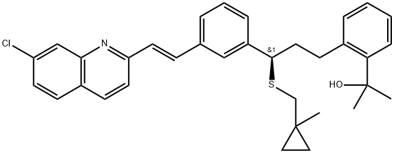 反式-脱羧基孟鲁司特 结构式