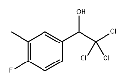 2,2,2-Trichloro-1-(4-fluoro-3-methylphenyl)ethanol 结构式