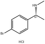 (R)-1-(4-溴苯基)-N-甲基乙烷-1-胺盐酸盐 结构式
