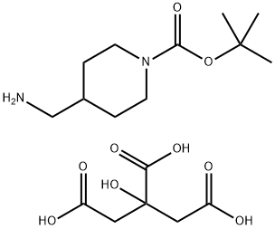 4-(氨基甲基)哌啶-1-甲酸叔丁酯,柠檬酸 结构式