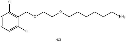 6-(2-((2,6-二氯苄基)氧基)乙氧基)己-1-胺盐酸盐 结构式