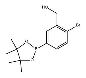 (2-BROMO-5-(4,4,5,5-TETRAMETHYL-1,3,2-DIOXABOROLAN-2-YL)P 结构式
