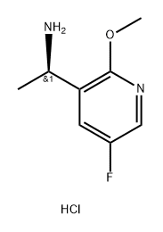 (R) -1-(5-氟-2-甲氧基吡啶-3-基)乙胺盐酸盐 结构式