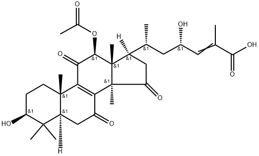 12Β-乙酰灵芝酸Θ 结构式