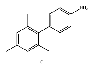 [1,1'-Biphenyl]-4-amine, 2',4',6'-trimethyl-, hydrochloride (1:1) 结构式