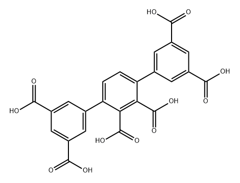 2'-氨基-[1,1':4',1'']-三联苯-3,3'',5,5''-四甲酸 结构式