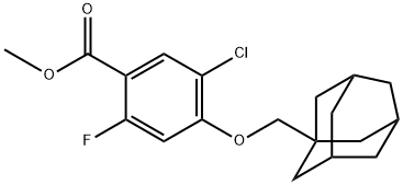 methyl 4-((adamantan-1-yl)methoxy)-5-chloro-2-fluorobenzoate 结构式