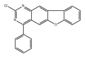 2-chloro-4-phenylbenzofuro[2,3-g]quinazoline 结构式