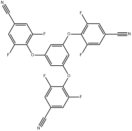 4,4',4''-(benzene-1,3,5-triyltris(oxy))tris(3,5-difluorobenzonitrile) 结构式