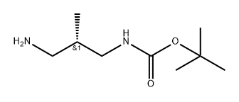 TERT-BUTYL N-[(2S)-3-AMINO-2-METHYLPROPYL]CARBAMATE 结构式