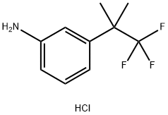 3-(1,1,1-三氟-2-甲基丙-2-基)苯胺盐酸盐 结构式