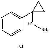 (1-苯基环丙基)肼盐酸盐 结构式